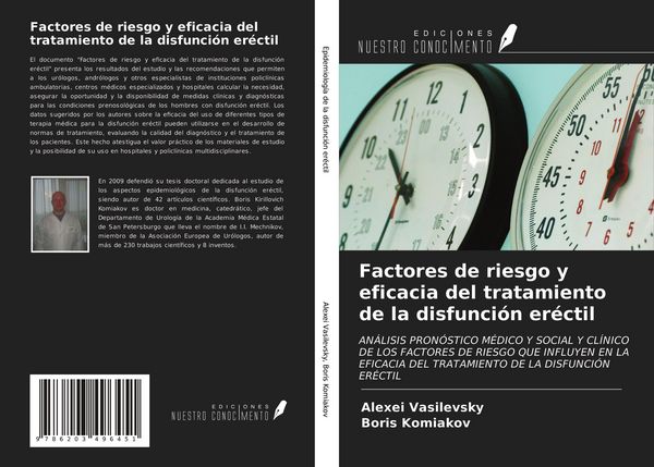 Produktbild: Factores de riesgo y eficacia del tratamiento de la disfunci&oacute;n er&eacute;ctil