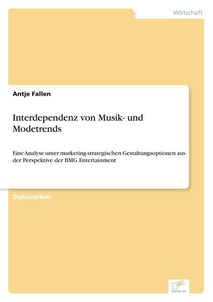 Produktbild: Interdependenz von Musik- und Modetrends