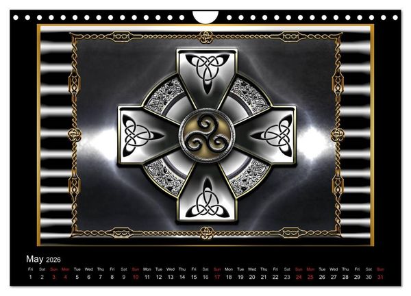 Produktbild: Celtic Symbols (Wall Calendar 2026 DIN A4 landscape), CALVENDO 12 Month Wall Calendar