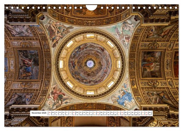 Produktbild: Gew&ouml;lbe des Glaubens &ndash; Kirchendecken Europas (Wandkalender 2026 DIN A4 quer), CALVENDO Monatskalender