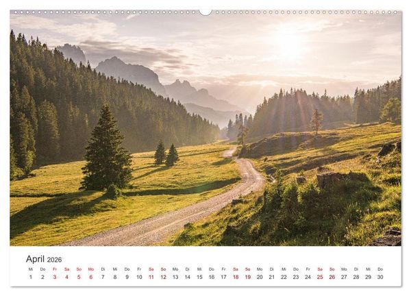 Produktbild: Emotionen der Berge (hochwertiger Premium Wandkalender 2026 DIN A2 quer), Kunstdruck in Hochglanz
