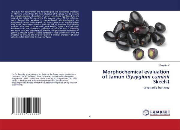 Produktbild: Morphochemical evaluation of Jamun (Syzygium cuminii Skeels)