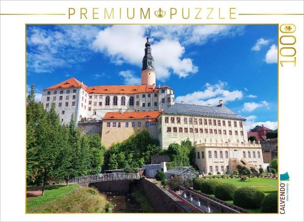 CALVENDO Puzzle Schloss Weesenstein in Sachsen | 1000 Teile Lege-Größe 64x48cm Foto-Puzzle für glückliche Stunden