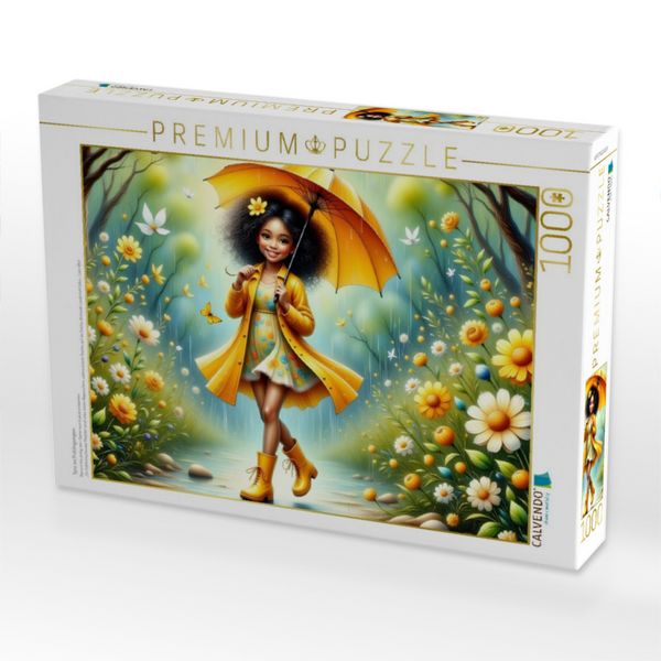 Produktbild: CALVENDO Puzzle Tanz im Fr&uuml;hlingsregen | 1000 Teile Lege-Gr&ouml;&szlig;e 64x48cm Foto-Puzzle f&uuml;r gl&uuml;ckliche Stunden