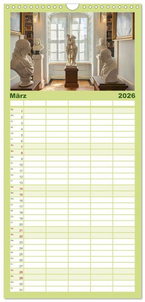 Produktbild: Familienplaner 2026 - Weimar - Kulturstadt im Herzen Europas mit 5 Spalten (Wandkalender, 21 x 45 cm) CALVENDO