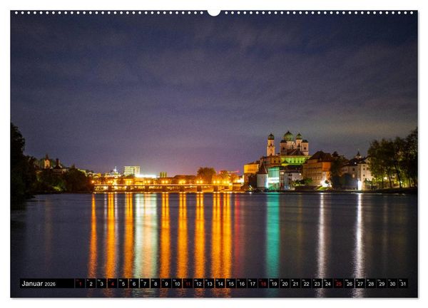Produktbild: Passau - Die Dreifl&uuml;ssestadt (Wandkalender 2026 DIN A2 quer), CALVENDO Monatskalender