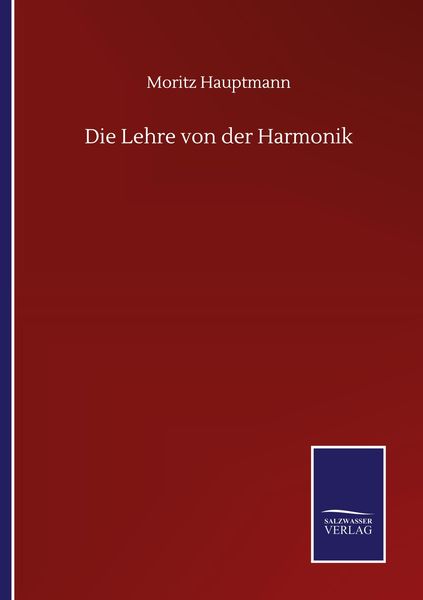 Produktbild: Die Lehre von der Harmonik