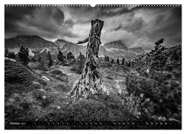 Produktbild: Dramatik in SW (Wandkalender 2027 DIN A2 quer), CALVENDO Monatskalender