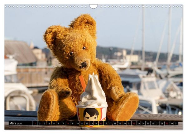 Produktbild: Neue Abenteuer von Teddy Basse (Wandkalender 2026 DIN A3 quer), CALVENDO Monatskalender
