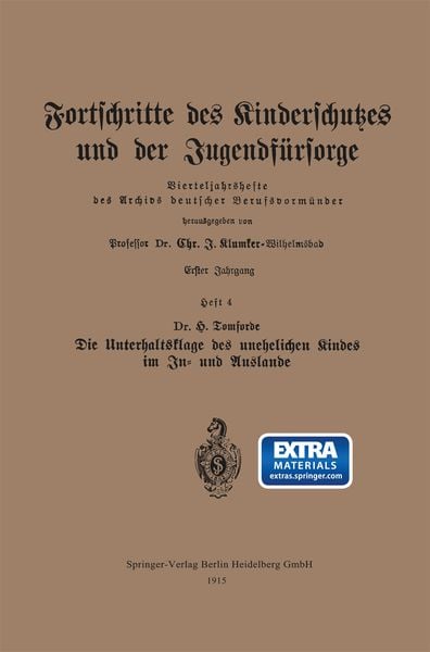 Produktbild: Fortschritte des Kinderschutzes und der Jugendf&uuml;rsorge