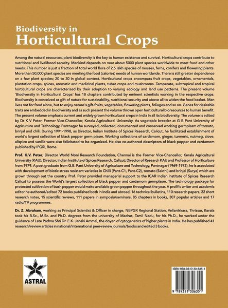 Produktbild: Biodiversity in Horticultural Crops Vol. 1