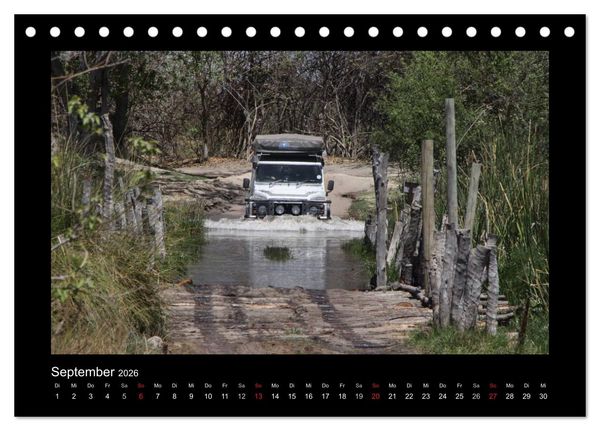 Produktbild: Land Rover Defender - Unterwegs in Afrika (Tischkalender 2026 DIN A5 quer), CALVENDO Monatskalender