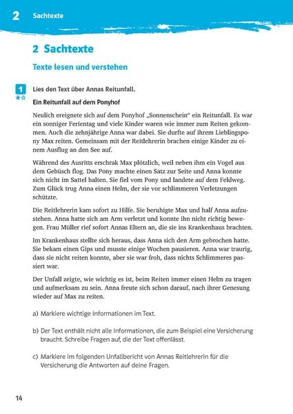 Produktbild: Klett 10-Minuten-Training Deutsch Texte lesen und verstehen 5. Klasse