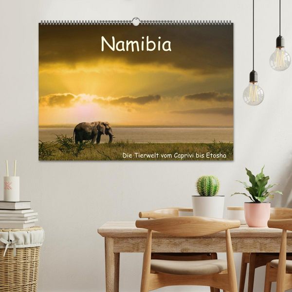 Produktbild: Namibia &ndash; Die Tierwelt vom Caprivi bis Etosha (Wandkalender 2026 DIN A2 quer), CALVENDO Monatskalender