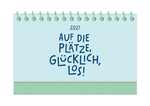 Produktbild: Mini-Kalender Colour Up 2027 Auf die Pl&auml;tze, gl&uuml;cklich, los!