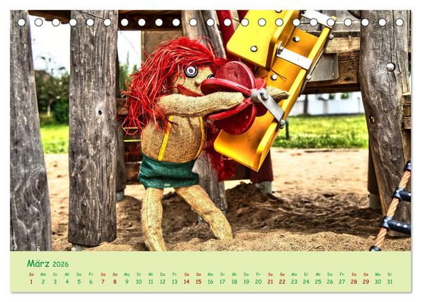 Produktbild: Mein Name ist Jute, wir sind auf dem Spielplatz (Tischkalender 2026 DIN A5 quer), CALVENDO Monatskalender