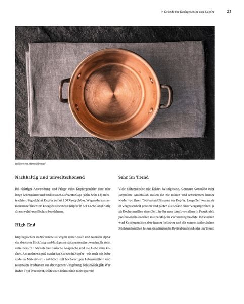 Produktbild: Kochen in Kupfer - Silber GAD 2021 - Swiss Gourmet Book Award Gold 2021
