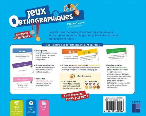 Produktbild: Jeux orthographiques : la course aux m&eacute;dailles