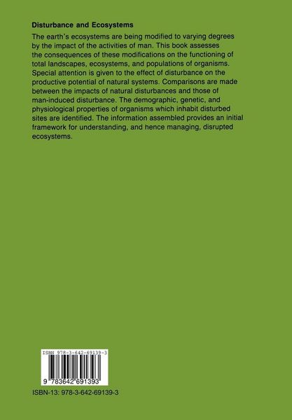 Produktbild: Disturbance and Ecosystems