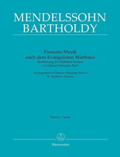 Produktbild: Bach, J: Passions-Musik nach dem Evangelisten Matth&auml;us