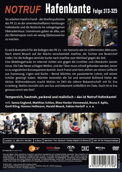 Produktbild: Notruf Hafenkante 25 (Folge 313-325) [4 DVDs]