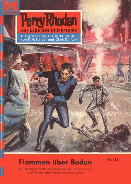 Produktbild: Perry Rhodan 185: Flammen &uuml;ber Badun