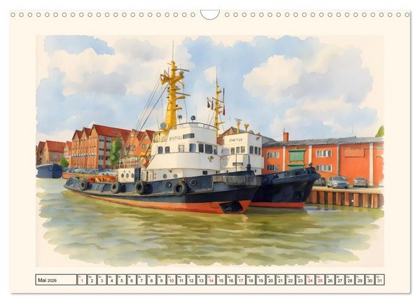 Produktbild: Herz Ostfrieslands - Zauberhaftes Leer (Wandkalender 2026 DIN A3 quer), CALVENDO Monatskalender
