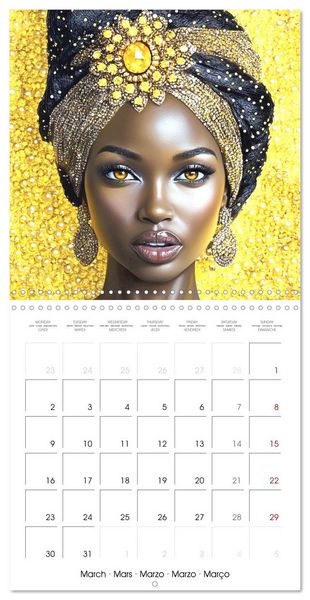 Produktbild: African Touch (Wall Calendar 2026 12 &times; 12 Inch) CALVENDO 12 Month Wall Calendar