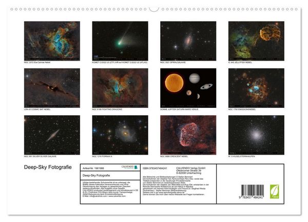 Produktbild: Deep-Sky Fotografie (hochwertiger Premium Wandkalender 2026 DIN A2 quer), Kunstdruck in Hochglanz