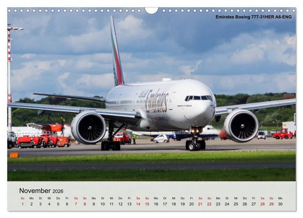 Produktbild: Sch&ouml;nheiten der Luftfahrt 2026 (Wandkalender 2026 DIN A3 quer), CALVENDO Monatskalender