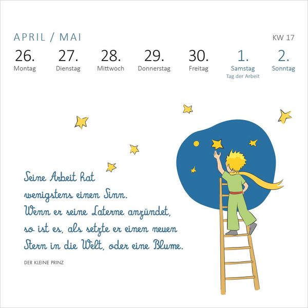 Produktbild: Mini-Wochenkalender Der Kleine Prinz 2027