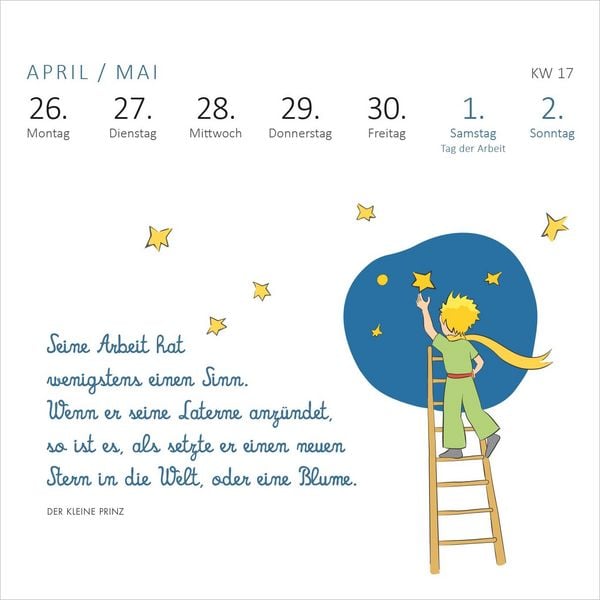 Produktbild: Mini-Wochenkalender Der Kleine Prinz 2027