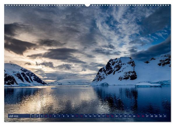 Produktbild: Antarktis Gletscher, Robben, Pinguine (hochwertiger Premium Wandkalender 2026 DIN A2 quer), Kunstdruck in Hochglanz