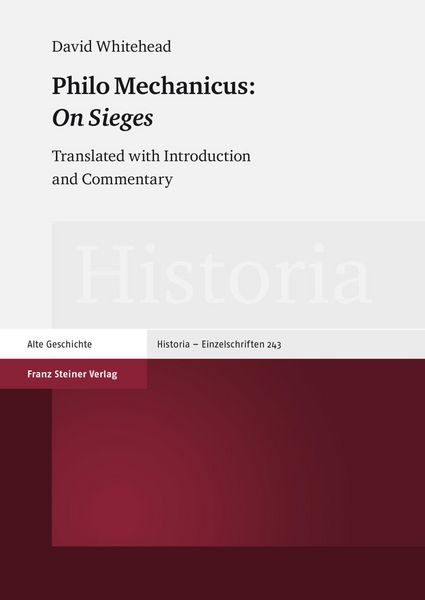 Produktbild: Philo Mechanicus: "On Sieges"