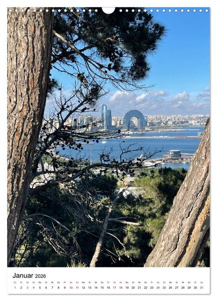 Produktbild: Aserbaidschan - Eine Reise von Baku in den Kaukasus (Wandkalender 2026 DIN A3 hoch), CALVENDO Monatskalender
