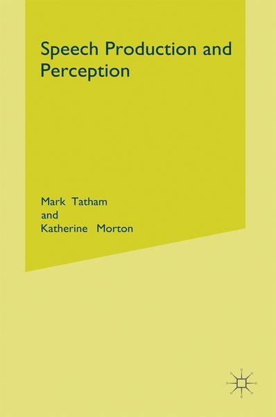 Produktbild: Speech Production and Perception