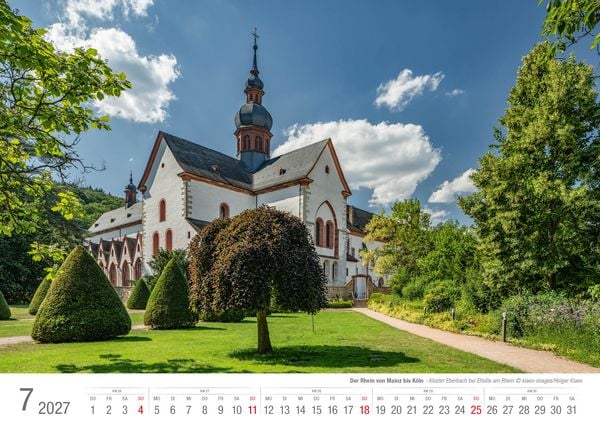 Produktbild: Der Rhein von Mainz bis K&ouml;ln 2027 Bildkalender A3 Spiralbindung