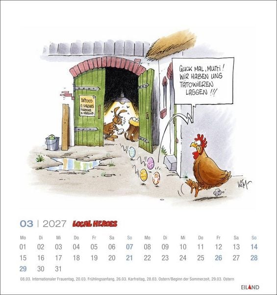 Produktbild: Local Heroes Postkartenkalender 2027 - Vom Leben hinter&acute;m Deich