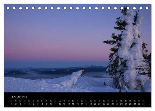 Produktbild: Bayerischer Wald - der Osten Bayerns (Tischkalender 2026 DIN A5 quer), CALVENDO Monatskalender