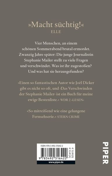 Produktbild: Das Verschwinden der Stephanie Mailer