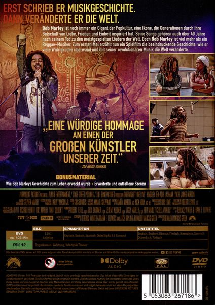 Produktbild: Bob Marley: One Love (DVD)