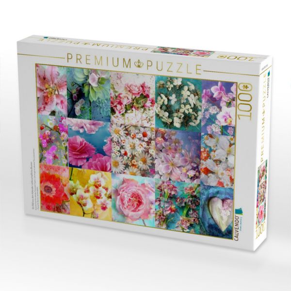 Produktbild: CALVENDO Puzzle Ein Bild aus dem Kalender Leidenschaftliche Blumen | 1000 Teile Lege-Gr&ouml;&szlig;e 64x48cm Foto-Puzzle f&uuml;r gl&uuml;ckliche Stunden