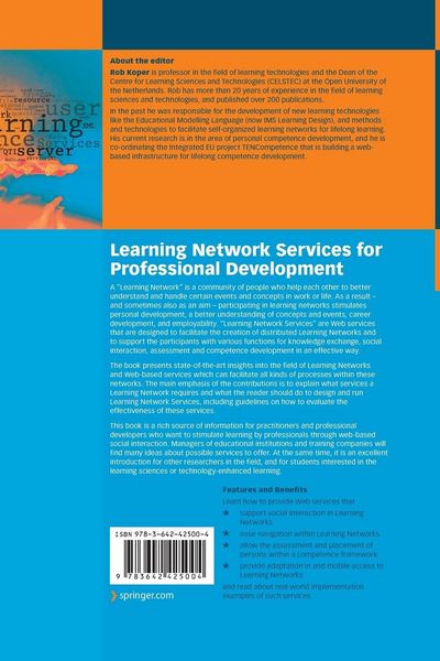 Produktbild: Learning Network Services for Professional Development