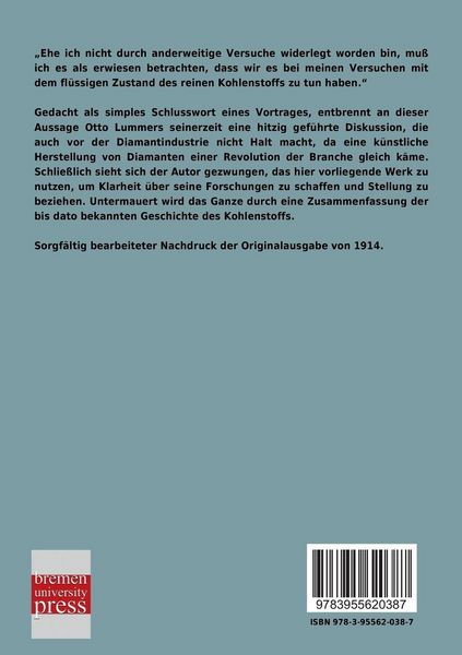 Produktbild: Verfl&uuml;ssigung der Kohle und Herstellung der Sonnentemperatur