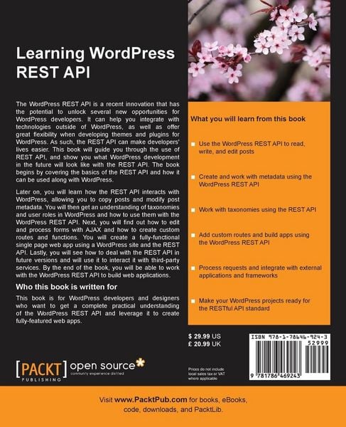 Produktbild: Learning WordPress REST API
