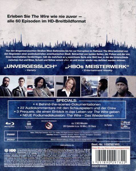 Produktbild: The Wire: Die komplette Seri [20 BRs]