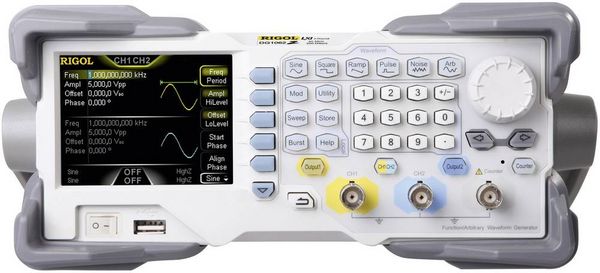 Produktbild: Rigol DG1022Z Funktionsgenerator netzbetrieben 1 &micro;Hz - 25 MHz 2-Kanal Sinus, Rechteck, Dreieck, Rauschen, Arbitr&auml;r