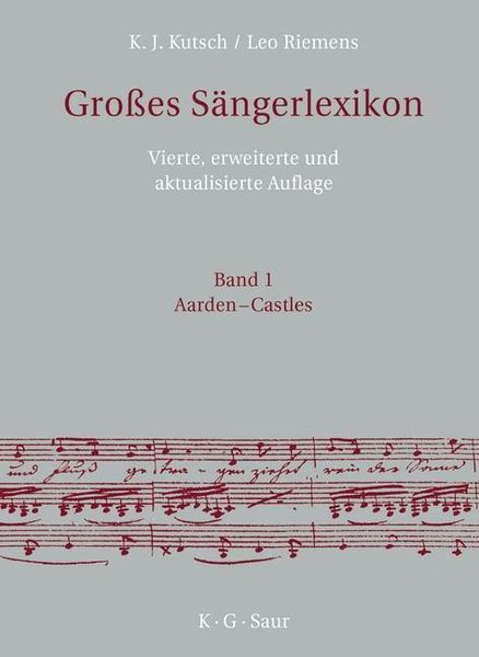 Produktbild: Gro&szlig;es S&auml;ngerlexikon