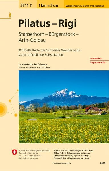 Swisstopo 1 : 33 333 Pilatus - Rigi