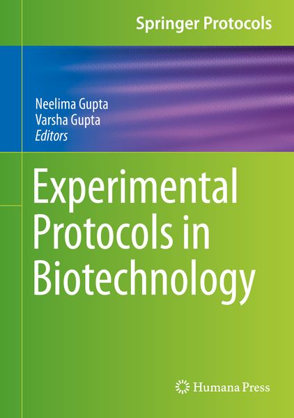 Produktbild: Experimental Protocols in Biotechnology